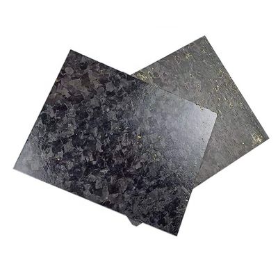 Luminosa/ mate Personalizar Forjado de Oro de papel de aluminio de fibra de carbono 50% Luminosa de tejido de forja de patrón