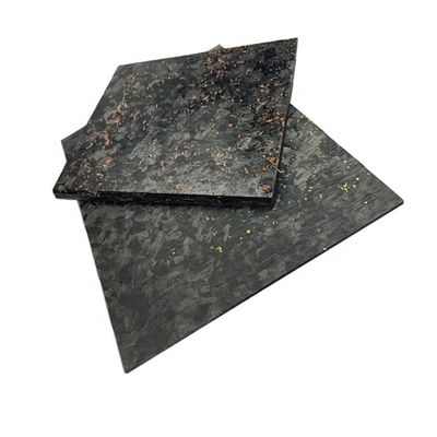 Luminosa/ mate Personalizar Forjado de Oro de papel de aluminio de fibra de carbono 50% Luminosa de tejido de forja de patrón