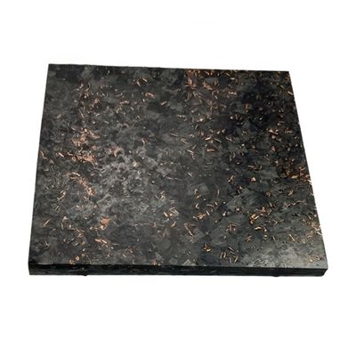 Luminosa/ mate Personalizar Forjado de Oro de papel de aluminio de fibra de carbono 50% Luminosa de tejido de forja de patrón