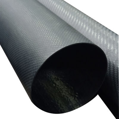 Gran tubo de fibra de carbono de 3k personalizado para debajo de 120 ° C 100 mm 120 mm 180 mm 200 mm 230 mm