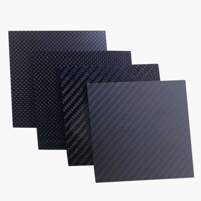 Placa CNC de mecanizado personalizado de fibra de carbono con diseño y tecnología de prensa 3K Twill Plain