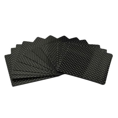 Placa de chapa de fibra de carbono termoplástica de patrón 12K para soporte de arco en color negro