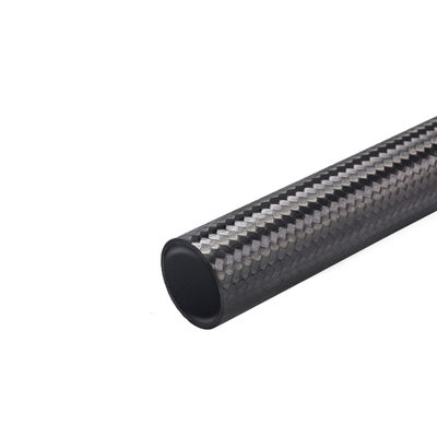 Campo de la aviación 100% tubo sólido de fibra de carbono 3K Twill tubo redondo para accesorios de drones