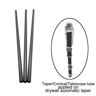 1200 mm tubo de fibra de carbono cónico de limpieza de canaletas de vacío de polvo de limpieza para el polo cónico