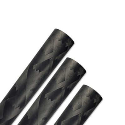 Tubo de escape de fibra de carbono de 3k filamentos heridos duradero y resistente al calor