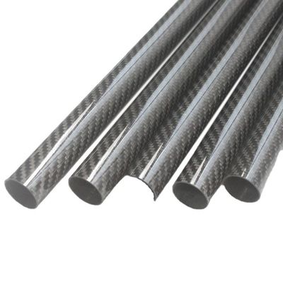 Tiempo de producción 35-45 días 40 mm OD tubo redondo de carbono 3,5 m tubo de fibra de carbono mate