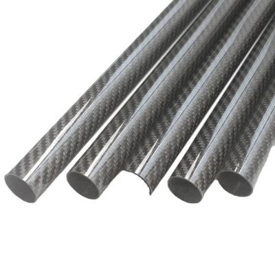 Tiempo de producción 35-45 días 40 mm OD tubo redondo de carbono 3,5 m tubo de fibra de carbono mate