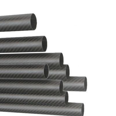 Tiempo de producción 35-45 días 40 mm OD tubo redondo de carbono 3,5 m tubo de fibra de carbono mate