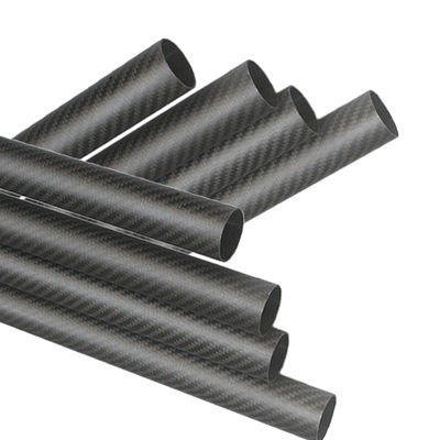 Tiempo de producción 35-45 días 40 mm OD tubo redondo de carbono 3,5 m tubo de fibra de carbono mate