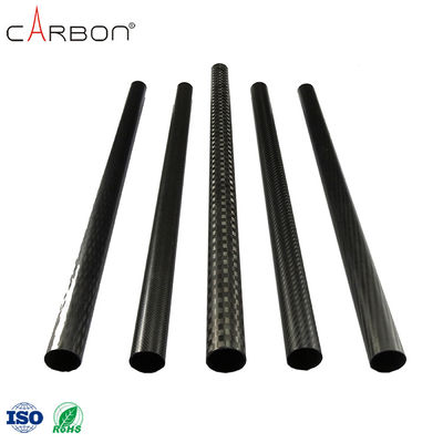 Tubos razonables de fibra de carbono de 3k con un contenido de H del 0,009% y un contenido de N del 0,001%