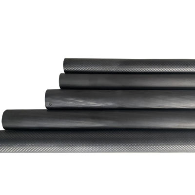 Contenido de 98% de C tubo de fibra de carbono personalizable con inserción roscada de latón de acero inoxidable
