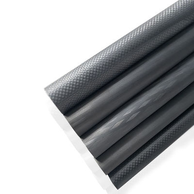 Contenido de 98% de C tubo de fibra de carbono personalizable con inserción roscada de latón de acero inoxidable
