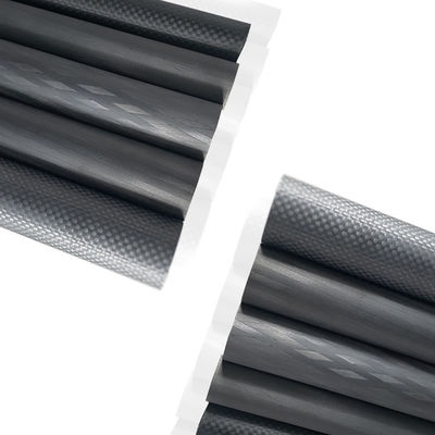 Contenido de 98% de C tubo de fibra de carbono personalizable con inserción roscada de latón de acero inoxidable