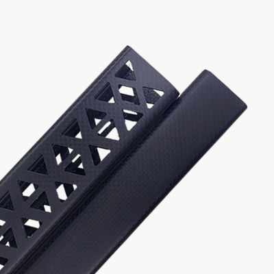 0.025% Contenido de cenizas Conectores de tubos cuadrados de fibra de carbono para aplicaciones personalizadas