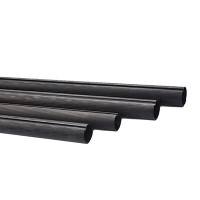 Tubos de fibra de carbono aceptables para OEM con resina epoxi y material de fibra de carbono 3K