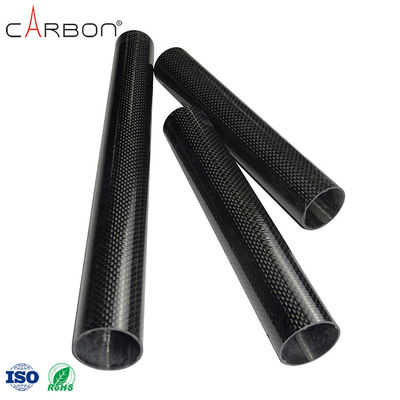 Tamaño personalizado Tubo recto de fibra de carbono para extrusores
