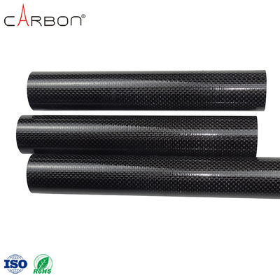 Tamaño personalizado Tubo recto de fibra de carbono para extrusores