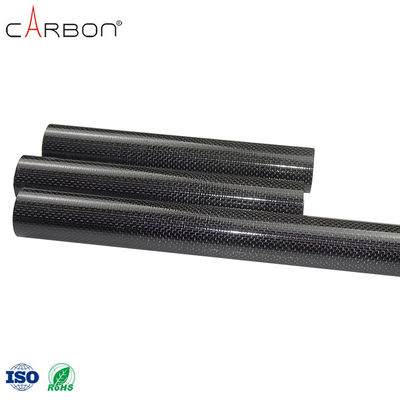 Tamaño personalizado Tubo recto de fibra de carbono para extrusores