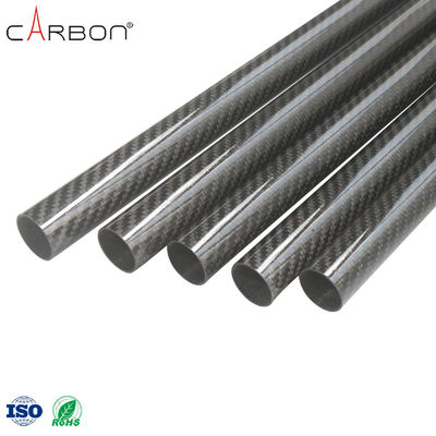 Tubo de fibra de carbono de camuflaje de color negro de alta resistencia con un contenido de N del 0,001%