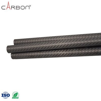 200 acabado tubo de fibra de carbono 3K de carbono mate/brillante ZhongShan para limpieza de canaletas de vacío
