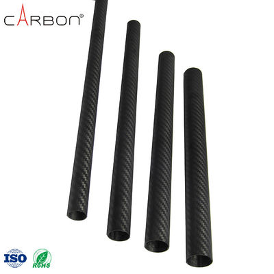 200 acabado tubo de fibra de carbono 3K de carbono mate/brillante ZhongShan para limpieza de canaletas de vacío