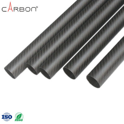 200 acabado tubo de fibra de carbono 3K de carbono mate/brillante ZhongShan para limpieza de canaletas de vacío