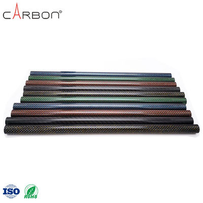 Detector de metales Tubo de fibra de carbono 3K en color rojo plateado azul o metálico