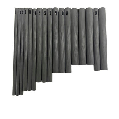 Tubo hueco de fibra de carbono para zapatos baja densidad 55%-67% de aluminio tamaño personalizado