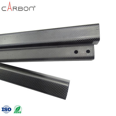 Tubo de fibra de carbono de 3 mm cuadrados no volátil para el proceso de producción de calzado