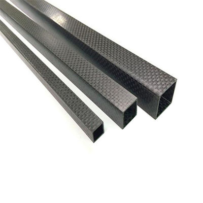 Tubo de fibra de carbono de 3 mm cuadrados no volátil para el proceso de producción de calzado