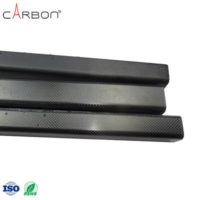 Tubo de fibra de carbono de 3 mm cuadrados no volátil para el proceso de producción de calzado