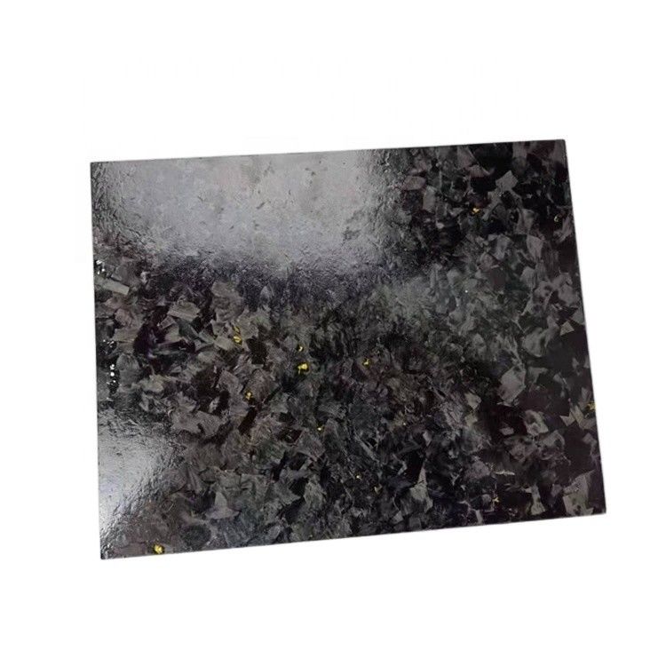 Luminosa/ mate Personalizar Forjado de Oro de papel de aluminio de fibra de carbono 50% Luminosa de tejido de forja de patrón