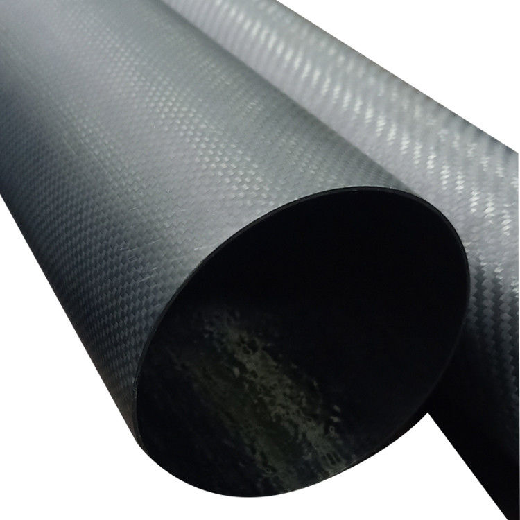 Gran tubo de fibra de carbono de 3k personalizado para debajo de 120 ° C 100 mm 120 mm 180 mm 200 mm 230 mm