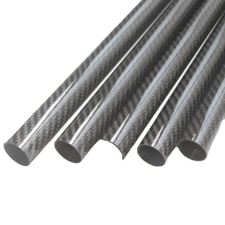 Tiempo de producción 35-45 días 40 mm OD tubo redondo de carbono 3,5 m tubo de fibra de carbono mate