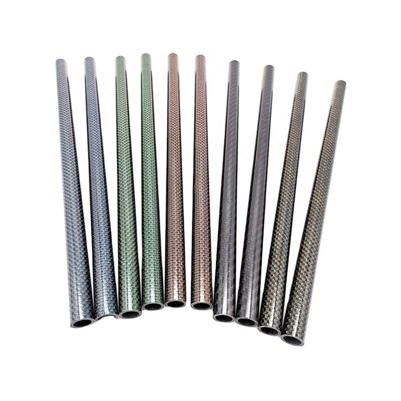 Tubo de fibra de carbono de 200 mm para zapatos deportivos Tejido de forma redonda Performance al aire libre duradera