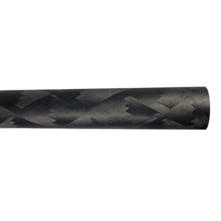 Contenido de 98% de C Tubo hexagonal de fibra de carbono no volátil de 25 mm 3K Tubo oval de carbono