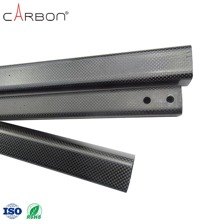 Tubo de fibra de carbono de 3 mm cuadrados no volátil para el proceso de producción de calzado